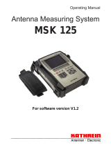 Kathrein MSK 125 Operating instructions