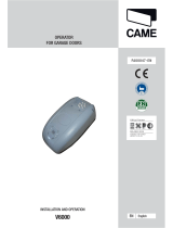 CAME v6000 Installation & Operation Manual