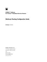 Juniper JUNOSE 11.0.X MULTICAST ROUTING Configuration manual