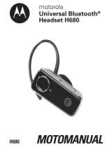 Motorola H680 - Headset - Over-the-ear User manual