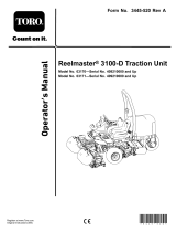 Toro Reelmaster 3100-D Traction Unit With Sidewinder User manual