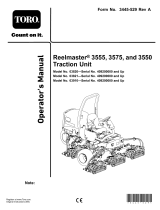 Toro Reelmaster 3555 Traction Unit User manual