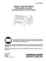 Ingersoll-Rand FA5A Supplemental Service And Maintenance Instructions