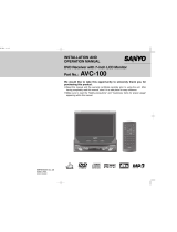 Sanyo AVC-100 Operating instructions