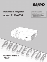 Sanyo PLC-XC50A Owner's manual