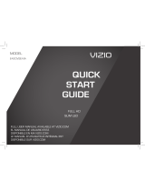 Vizio E420VSE Quick start guide