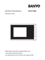 Sanyo EM-G7786V User manual