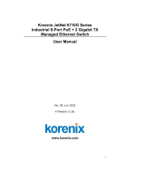 Korenix JetNet 6710G User manual