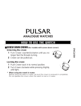 Pulsar Pulsar ANALOGUE Instructions Manual
