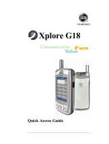 Palm XPLORE G18 Quick Manual