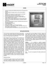 Hager 2904 Installation Instructions Manual