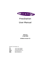 Miranda PresStation User manual