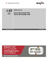 EWM Taurus 401 Synergic FKW Operating Instructions Manual