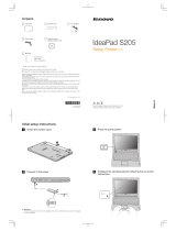 Lenovo IDEAPAD S205 Quick Setup Manual