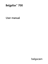 BELGACOM Belgafax 700 User manual