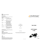 Studiologic AC/DC Adaptor 9 VDC User manual