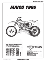 Maico GM STAR 250 1986 Owner's manual