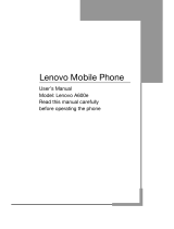 Lenovo A600E User manual