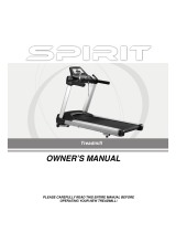 Spirit Treadmill Owner's manual