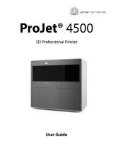 3D Systems ProJet 4500 User manual