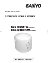 Sanyo ECJ-N100W - Electric Rice Cooker User manual