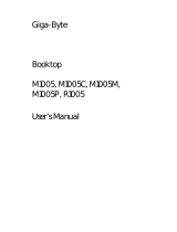 Gigabyte JCK-M1005 User manual