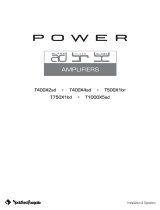 Rockford Fosgate Power ad Series Installation & Operation Manual