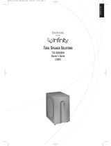 Infinity Total Solutions TSS-SUB4000 Owner's manual