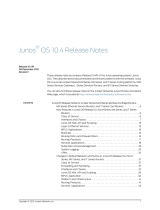 Juniper JUNOS OS 10.4 RELEASE NOTES Release note