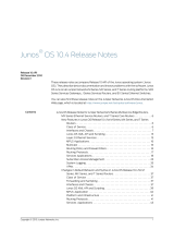 Juniper JUNOS OS 10.4 Release note