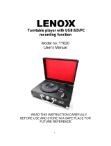 Lenoxx TT620 User manual