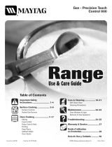 Maytag MGR5875QDS - 30" Gas Range User guide