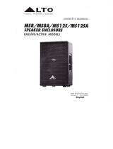 Alto MS12SA Owner's manual