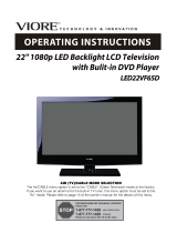 VIORE LED19VH65D Operating Instructions Manual