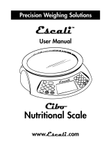 Escali Cibo User manual