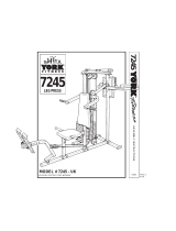 York Fitness 7245 LEG PRESS Assembly Instructions Manual