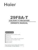 Haier 29F8A-P Owner's manual