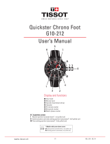 Tissot Quickster Chrono Foot G10-212 User manual