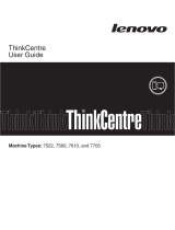 Lenovo 7522h6U - Thinkcentre A58 E1400 160GB HD User manual