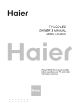 Haier LE24B600 Owner's manual