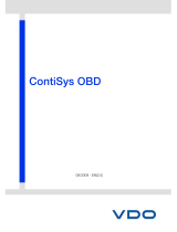 VDO CONTISYS OBD - User manual