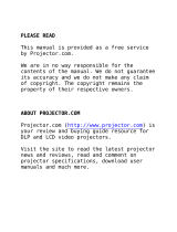 Proxima Desktop Projector 9260 User manual
