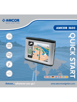 Amcor GPS Navigation System 3600 User manual