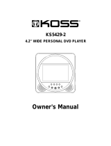 Koss KS5429-2 Owner's manual