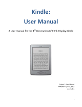 Amazon Kindle 6” User manual