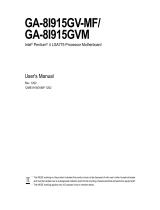 Gigabyte GA-8I915GV-MF User manual