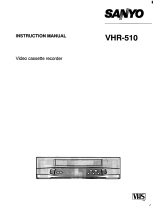 Sanyo VHR-510 User manual