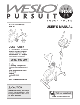 Weslo Pursuit 102 User manual