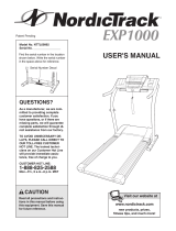 NordicTrack EXP1000 User manual