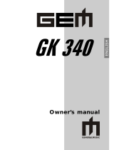 Generalmusic GEM GK 340 Owner's manual